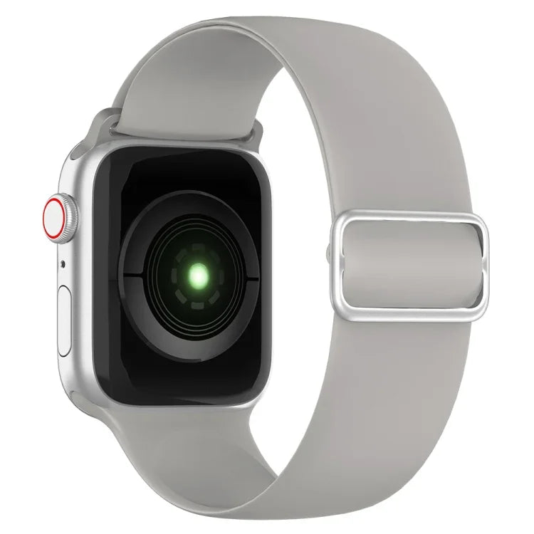 彈性矽膠替換錶帶，適用於 Apple Watch Series，7 45mm / 6 & SE & 5 & 4 44mm / 3 & 2 & 1 42mm