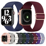 彈性矽膠替換錶帶，適用於 Apple Watch Series，7 45mm / 6 & SE & 5 & 4 44mm / 3 & 2 & 1 42mm