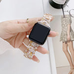 樹脂替換錶帶，適用於 Apple Watch Series，7 41mm / 6 & SE & 5 & 4 40mm / 3 & 2 & 1 38mm，7 45mm / 6 & SE & 5 & 4 44mm / 3 & 2 & 1 42mm