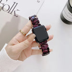 樹脂替換錶帶，適用於 Apple Watch Series，7 41mm / 6 & SE & 5 & 4 40mm / 3 & 2 & 1 38mm，7 45mm / 6 & SE & 5 & 4 44mm / 3 & 2 & 1 42mm