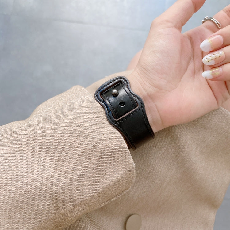 8字形扣復古皮革替換錶帶，適用於 Apple Watch 系列，7 41mm / 6 & SE & 5 & 4 40mm / 3 & 2 & 1 38mm，7 45mm / 6 & SE & 5 & 4 44mm / 3 & 2 & 1 42mm