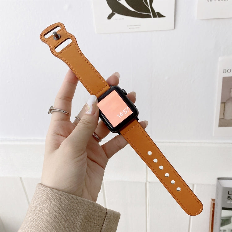 8字形扣復古皮革替換錶帶，適用於 Apple Watch 系列，7 41mm / 6 & SE & 5 & 4 40mm / 3 & 2 & 1 38mm，7 45mm / 6 & SE & 5 & 4 44mm / 3 & 2 & 1 42mm