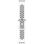 Butterfly Buckle Dual-tone Liquid Silicone Replacement Watchband For Apple Watch Series, 7 41mm / 6 & SE & 5 & 4 40mm / 3 & 2 & 1 38mm, 7 45mm / 6 & SE & 5 & 4 44mm / 3 & 2 & 1 42mm