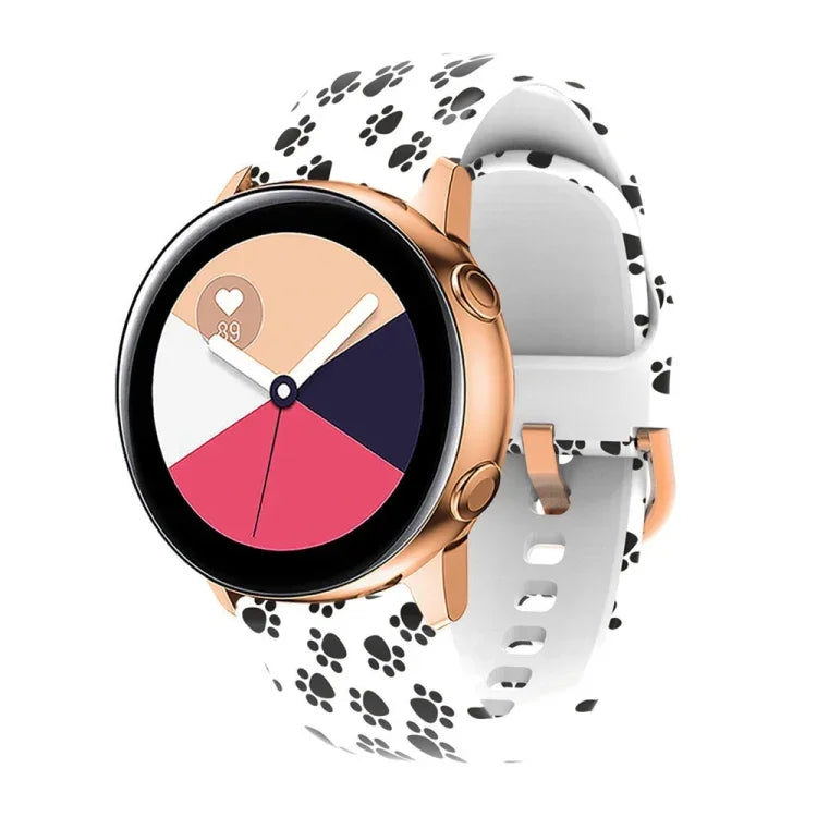 矽膠印刷替換錶帶，適用於 Samsung Galaxy Watch 42mm