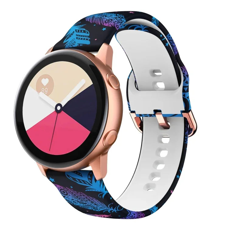 矽膠印刷替換錶帶，適用於 Samsung Galaxy Watch 42mm