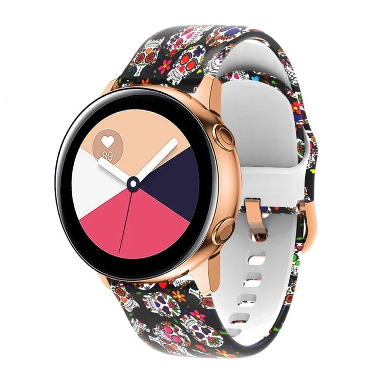 矽膠印刷替換錶帶，適用於 Samsung Galaxy Watch 42mm