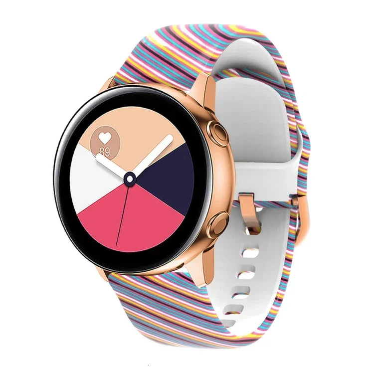 矽膠印刷替換錶帶，適用於 Samsung Galaxy Watch 42mm