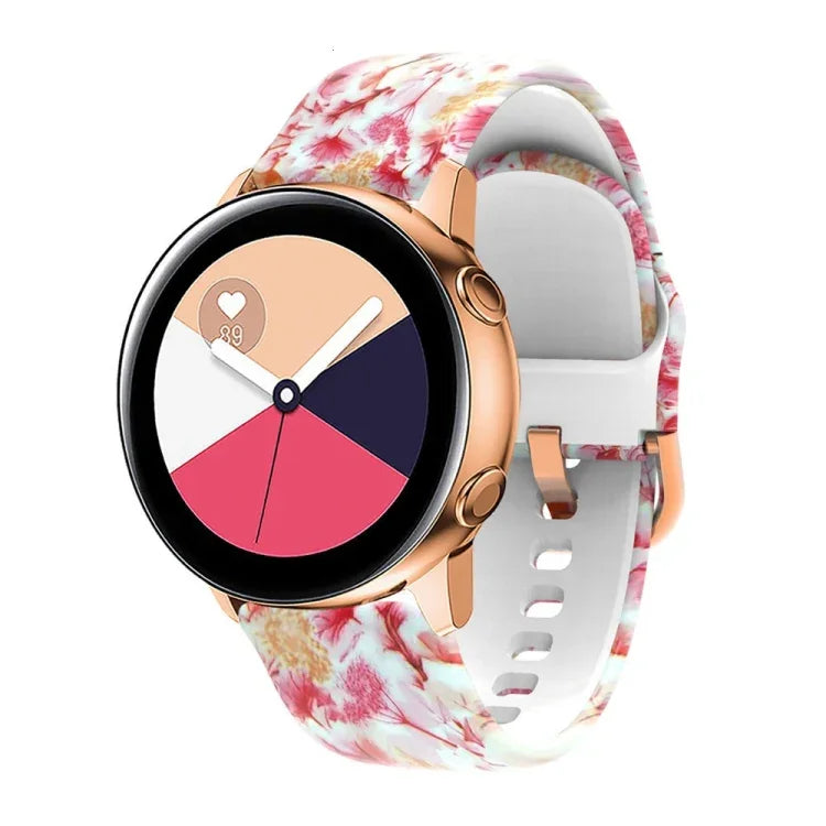 矽膠印刷替換錶帶，適用於 Samsung Galaxy Watch 42mm