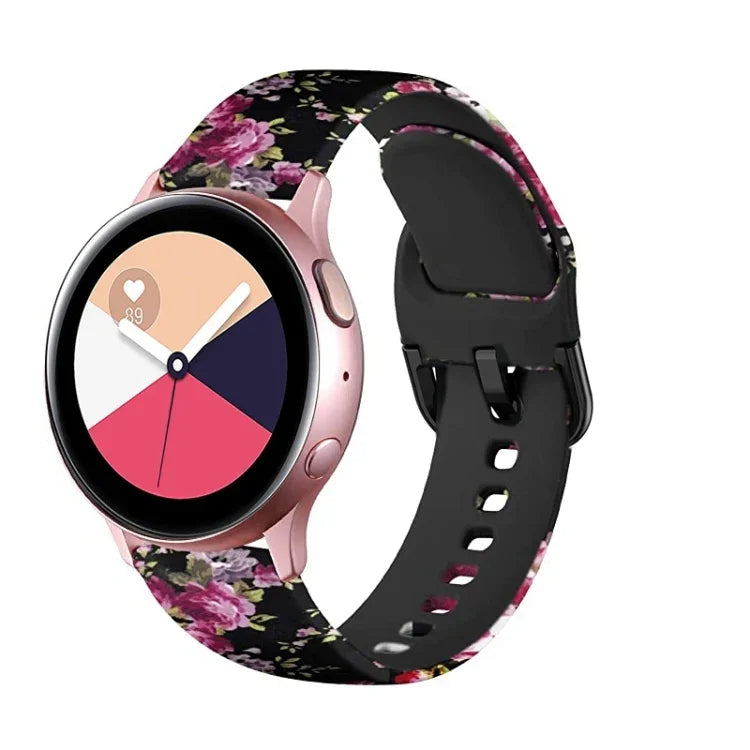 矽膠印刷替換錶帶，適用於 Samsung Galaxy Watch 42mm