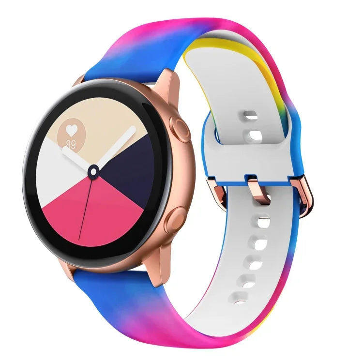 矽膠印刷替換錶帶，適用於 Samsung Galaxy Watch 46mm