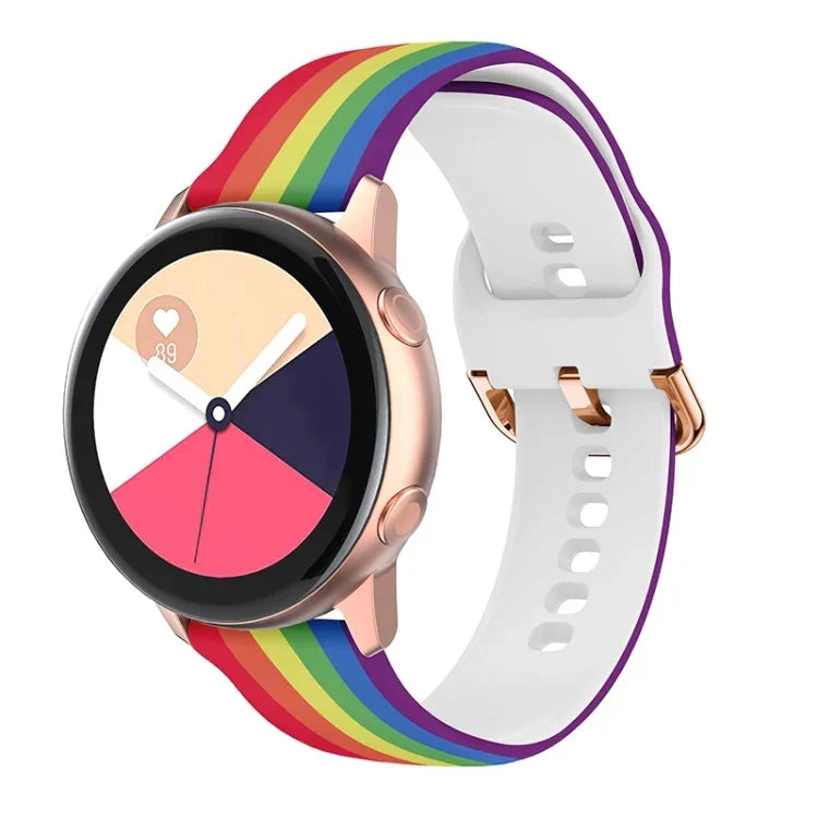 矽膠印刷替換錶帶，適用於 Samsung Galaxy Watch 46mm