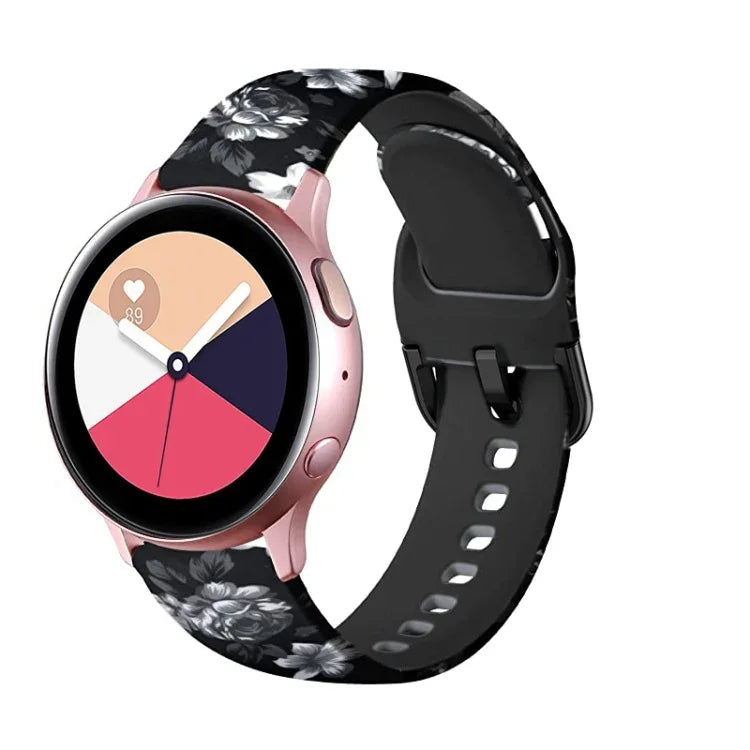 矽膠印刷替換錶帶，適用於 Samsung Galaxy Watch 46mm