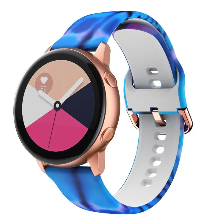 矽膠印刷替換錶帶，適用於 Samsung Galaxy Watch 46mm