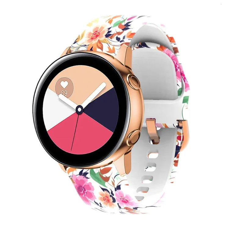 矽膠印刷替換錶帶，適用於 Samsung Galaxy Watch 46mm