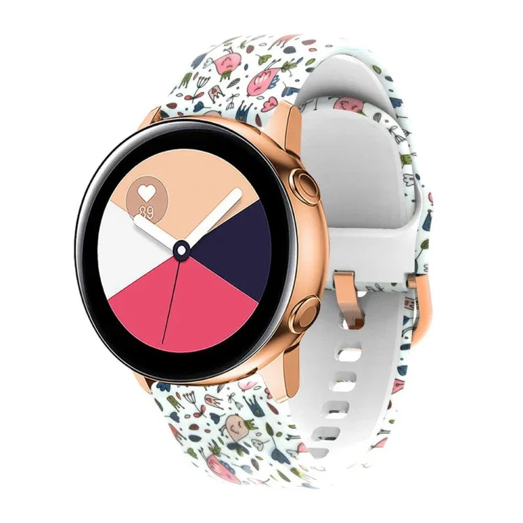 矽膠印刷替換錶帶，適用於 Samsung Galaxy Watch 46mm