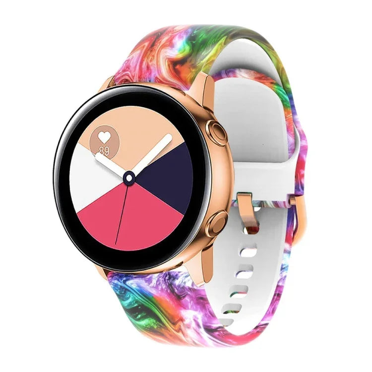 矽膠印刷替換錶帶，適用於 Samsung Galaxy Watch 46mm