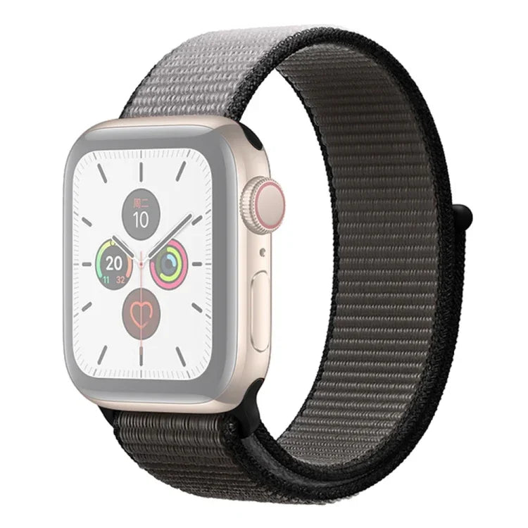 配色尼龍錶帶，適用於 Apple Watch Series 7 41mm / 6 & SE & 5 & 4 40mm / 3 & 2 & 1 38mm，適用於 Apple Watch Series 8&7 41mm / SE 2&6&SE&5&4 40mm / 3&2&1 38mm，適用於 Apple Watch Series 7 45mm / 6 & SE & 5 & 4 44mm / 3 & 2 & 1 42mm