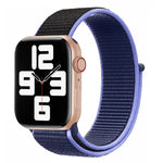 配色尼龍錶帶，適用於 Apple Watch Series 7 41mm / 6 & SE & 5 & 4 40mm / 3 & 2 & 1 38mm，適用於 Apple Watch Series 8&7 41mm / SE 2&6&SE&5&4 40mm / 3&2&1 38mm，適用於 Apple Watch Series 7 45mm / 6 & SE & 5 & 4 44mm / 3 & 2 & 1 42mm