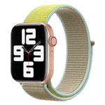 配色尼龍錶帶，適用於 Apple Watch Series 7 41mm / 6 & SE & 5 & 4 40mm / 3 & 2 & 1 38mm，適用於 Apple Watch Series 8&7 41mm / SE 2&6&SE&5&4 40mm / 3&2&1 38mm，適用於 Apple Watch Series 7 45mm / 6 & SE & 5 & 4 44mm / 3 & 2 & 1 42mm