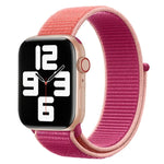 配色尼龍錶帶，適用於 Apple Watch Series 7 41mm / 6 & SE & 5 & 4 40mm / 3 & 2 & 1 38mm，適用於 Apple Watch Series 8&7 41mm / SE 2&6&SE&5&4 40mm / 3&2&1 38mm，適用於 Apple Watch Series 7 45mm / 6 & SE & 5 & 4 44mm / 3 & 2 & 1 42mm