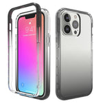 Shockproof High Transparency Two-color Gradual Change PC+TPU Candy Colors Protective Case, For iPhone 13 Pro