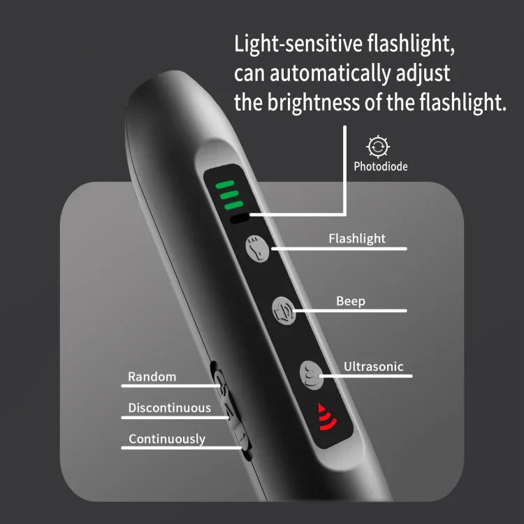 Tsattine N10 超聲波驅狗器，帶 LED 電量顯示和手電筒，N10