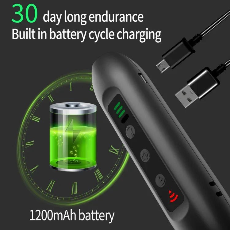 Tsattine N10 超聲波驅狗器，帶 LED 電量顯示和手電筒，N10