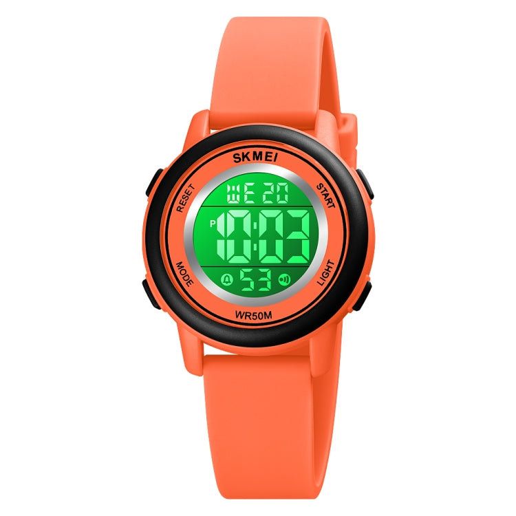 SKMEI 1721 三重圓盤 LED 數字顯示夜光矽膠錶帶電子錶