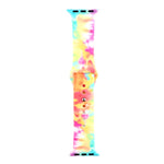 Silicone Painted Pattern Replacement Watchband For Apple Watch Series, 7 45mm / 6 & SE & 5 & 4 44mm / 3 & 2 & 1 42mm, 7 41mm / 6 & SE & 5 & 4 40mm / 3 & 2 & 1 38mm