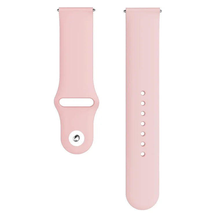 適用於 Galaxy Watch Active 2 智慧手錶純色矽膠手腕帶錶帶，L，S