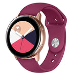 適用於 Galaxy Watch Active 2 智慧手錶純色矽膠手腕帶錶帶，L，S