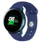 適用於 Galaxy Watch Active 2 智慧手錶純色矽膠手腕帶錶帶，L，S