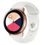 適用於 Galaxy Watch Active 2 智慧手錶純色矽膠手腕帶錶帶，L，S