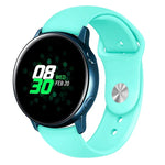 適用於 Galaxy Watch Active 2 智慧手錶純色矽膠手腕帶錶帶，L，S