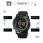 SKMEI 1762 Triplicate Round LED Dual Time Digital Display Waterproof Luminous Electronic Watch, SKMEI 1762