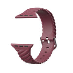 純色扭紋矽膠替換錶帶，適用於 Apple Watch 系列，7 41mm / 6 & SE & 5 & 4 40mm / 3 & 2 & 1 38mm，7 45mm / 6 & SE & 5 & 4 44mm / 3 & 2 & 1 42mm