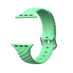 純色扭紋矽膠替換錶帶，適用於 Apple Watch 系列，7 41mm / 6 & SE & 5 & 4 40mm / 3 & 2 & 1 38mm，7 45mm / 6 & SE & 5 & 4 44mm / 3 & 2 & 1 42mm