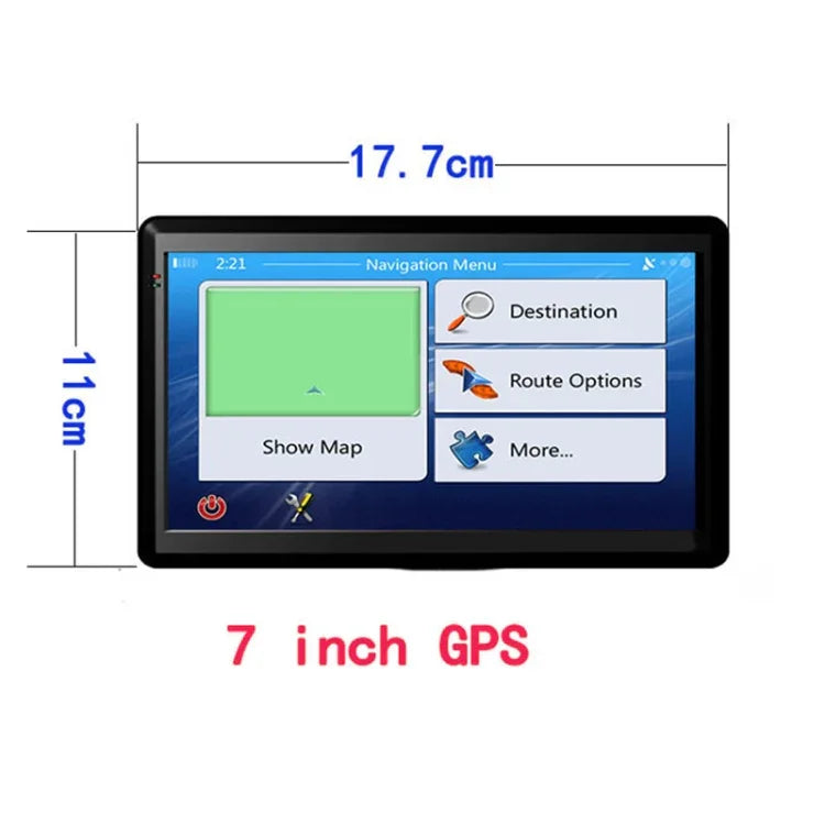 7吋汽車 GPS 導航儀 8G+256M 電容屏 高配置，規格：俄羅斯 + 白俄羅斯 + 烏克蘭地圖，俄羅斯 + 白俄羅斯 + 烏克蘭地圖