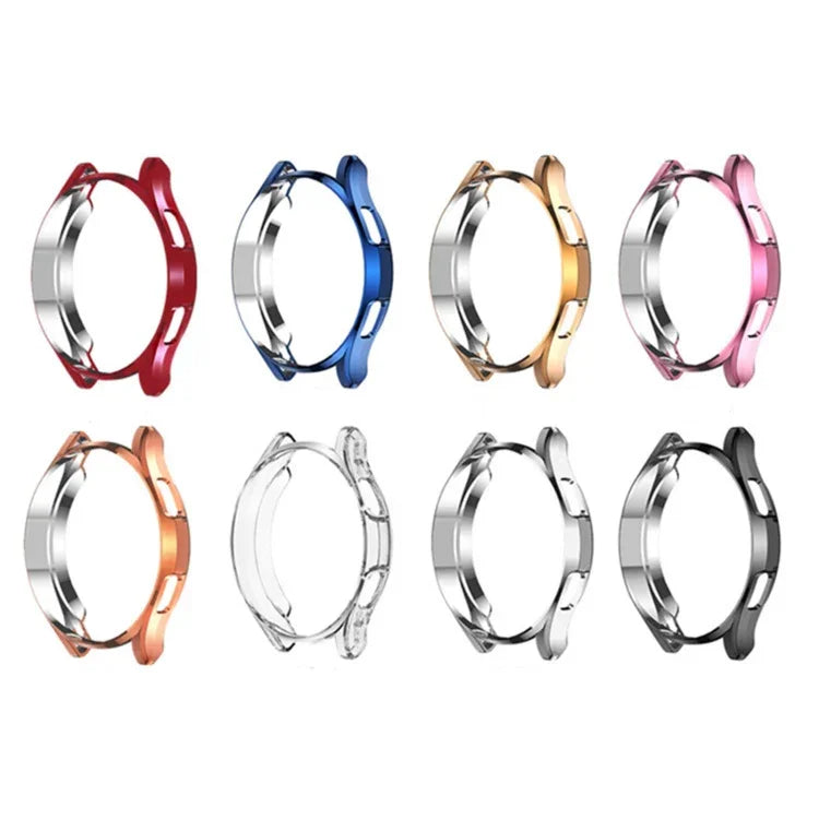 電鍍鏤空半包 TPU 保護殼，適用於 Samsung Galaxy Watch4 Classic 42mm，適用於 Samsung Galaxy Watch4 Classic 46mm