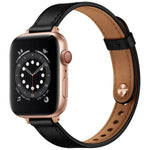 14mm 情侶風格皮革替換錶帶，適用於 Apple Watch 系列，7 41mm / 6 & SE & 5 & 4 40mm / 3 & 2 & 1 38mm，7 45mm / 6 & SE & 5 & 4 44mm / 3 & 2 & 1 42mm