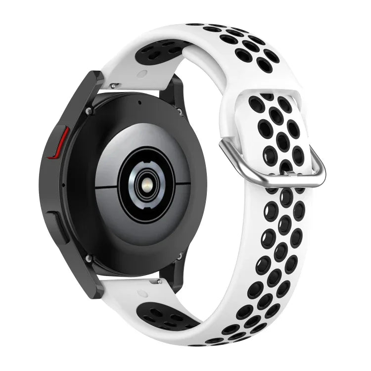 雙色矽膠替換錶帶，適用於 Samsung Galaxy Watch4 Classic 46mm