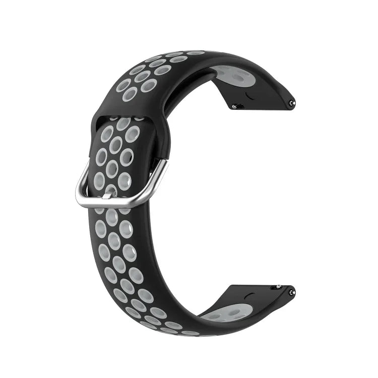 雙色矽膠替換錶帶，適用於 Samsung Galaxy Watch4 Classic 46mm
