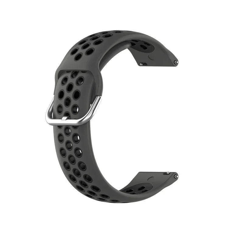 雙色矽膠替換錶帶，適用於 Samsung Galaxy Watch4 Classic 46mm