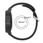 雙色矽膠替換錶帶，適用於 Samsung Galaxy Watch4 Classic 46mm