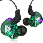 QKZ AK6 3.5mm 入耳有線重低音運動耳機，線長約 1.2m，1 件，1 對