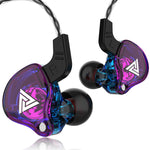 QKZ AK6 3.5mm 入耳有線重低音運動耳機，線長約 1.2m，1 件，1 對