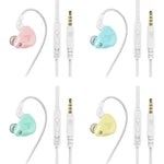 QKZ AK6-X 3.5mm 入耳有線重低音運動耳機附麥克風，線長約 1.2m，1 件