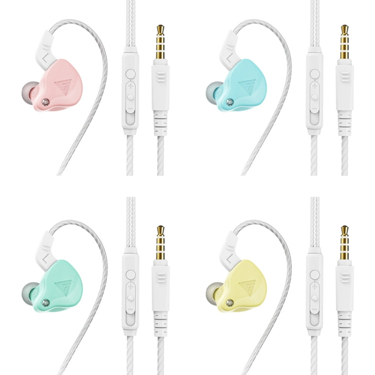 QKZ AK6-X 3.5mm 入耳有線重低音運動耳機附麥克風，線長約 1.2m，1 件