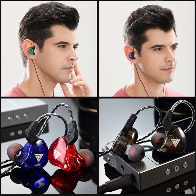 QKZ AK6-X 3.5mm 入耳有線重低音運動耳機附麥克風，線長約 1.2m，1 件