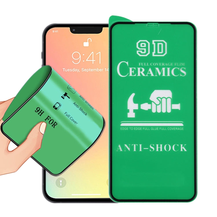 9D 全螢幕全膠陶瓷膜，適用於 iPhone 17e / 16e / 14 / 13 / 13 Pro，iPhone 13 mini（1 片）、iPhone 16e / 13 / 13 Pro（1 片）、iPhone 13 Pro Max（1 片）